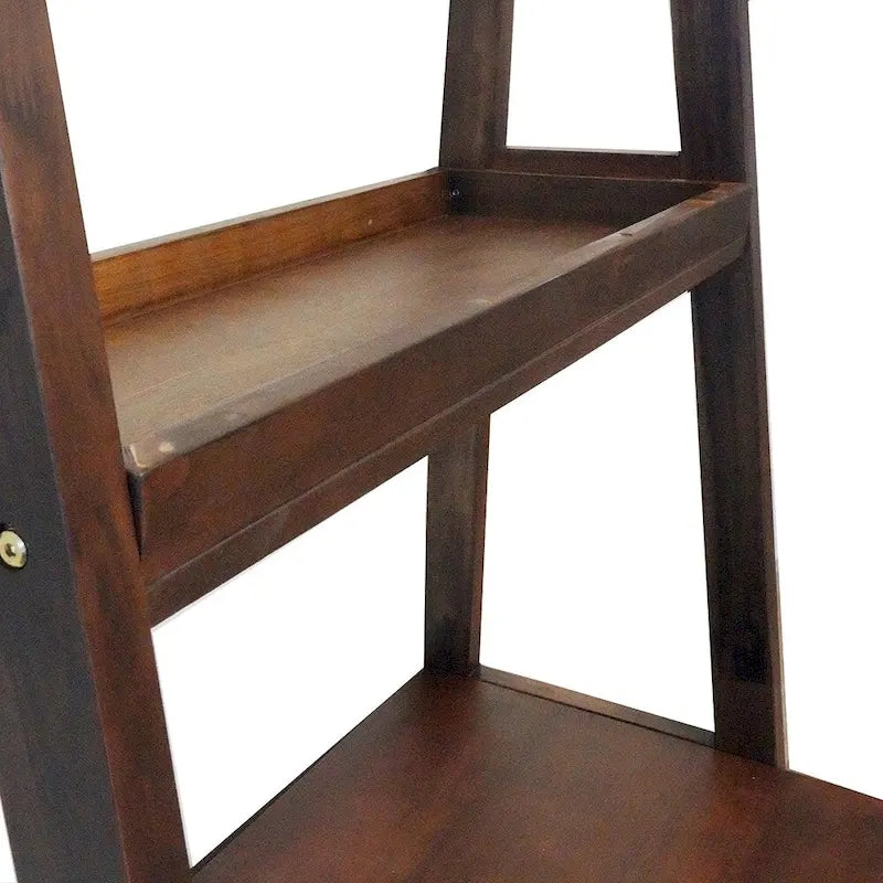 Modern Ladder Study Desk with Single Drawer and Built In Shelves, for Small Spaces or Custom Home Office