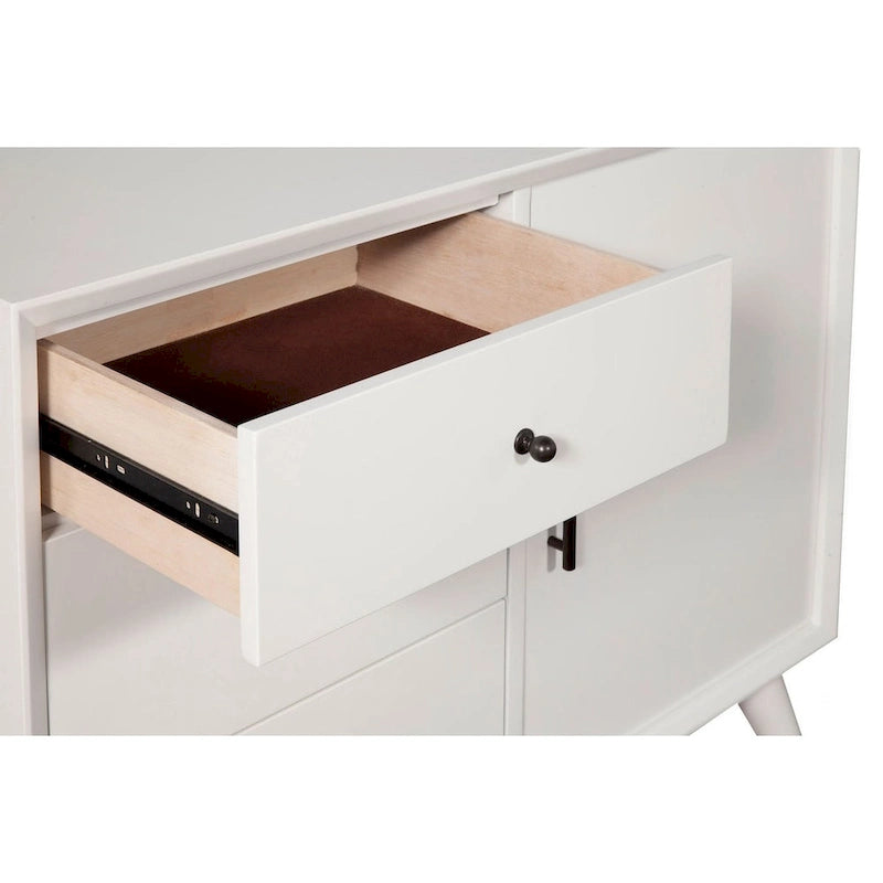 Flynn Wood Accent Cabinet in White