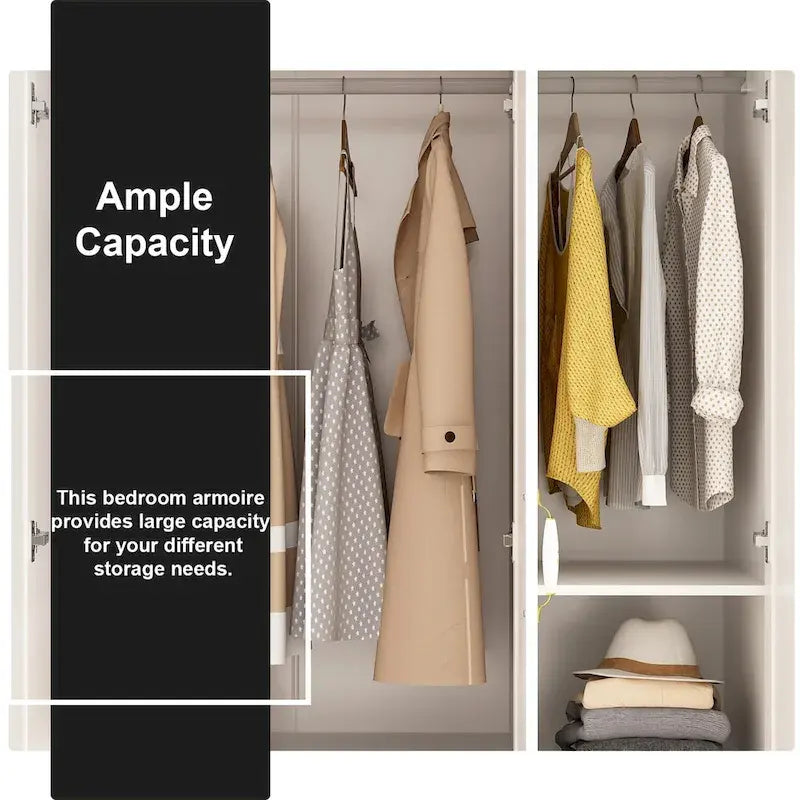 Kerrogee Grand Wardrobe/Armoire/Closet , 47.2 W x 69.7 H x 18.3 D