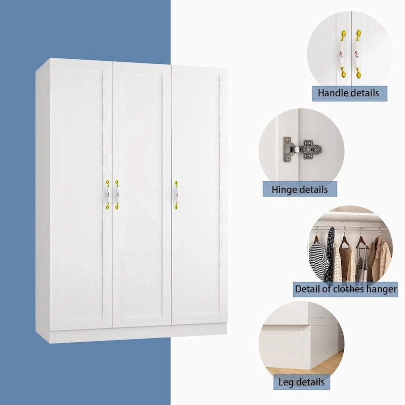 Kerrogee Grand Wardrobe/Armoire/Closet , 47.2 W x 69.7 H x 18.3 D