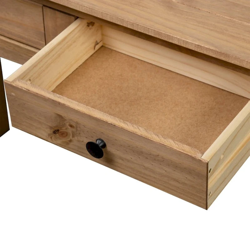 vidaXL Console Table Entryway Table Side Table Solid Pine Wood Panama Range - 43.3 x 15.7 x 28.3