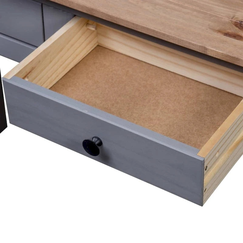 vidaXL Console Table Entryway Table Side Table Solid Pine Wood Panama Range - 43.3 x 15.7 x 28.3