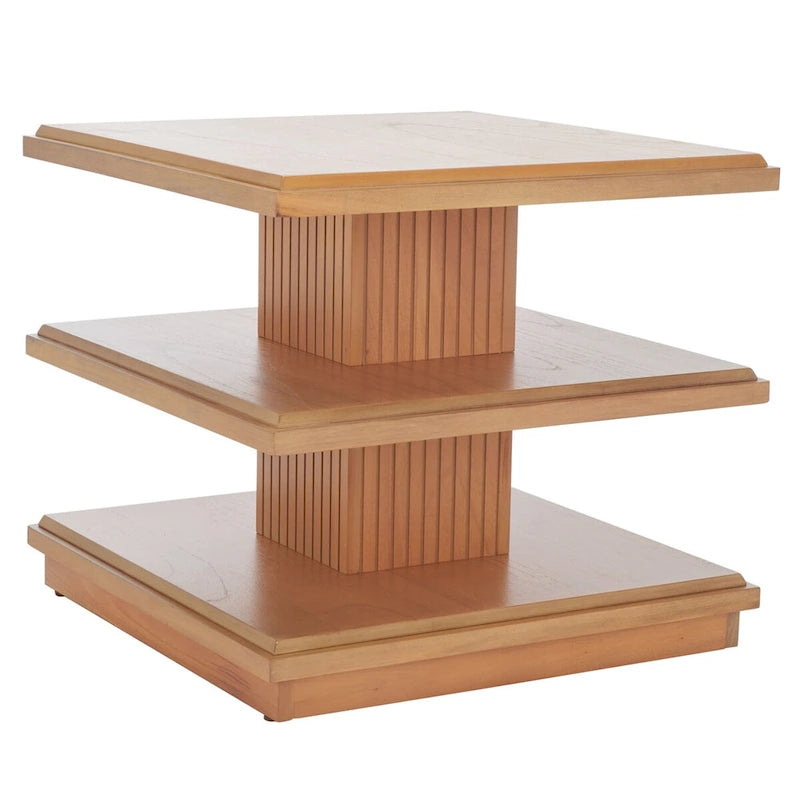 SAFAVIEH Ava 2-Shelf Accent Table - 24 L x 24 D x 21 H - 24Wx24Dx21H